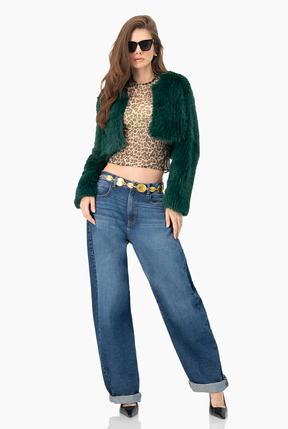 Abrigo Crop Faux-Fur - Image 3