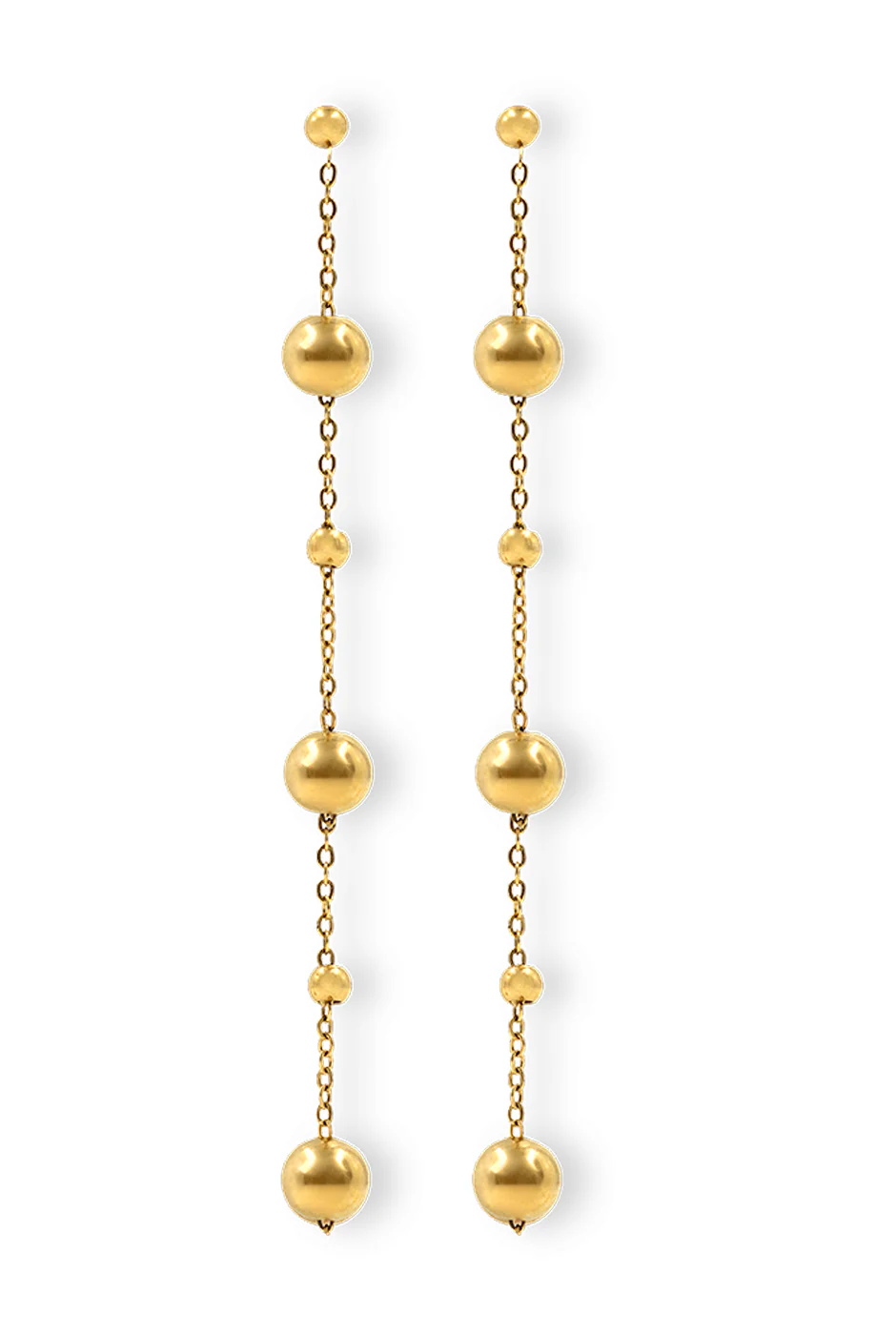 Aretes Golden Beads