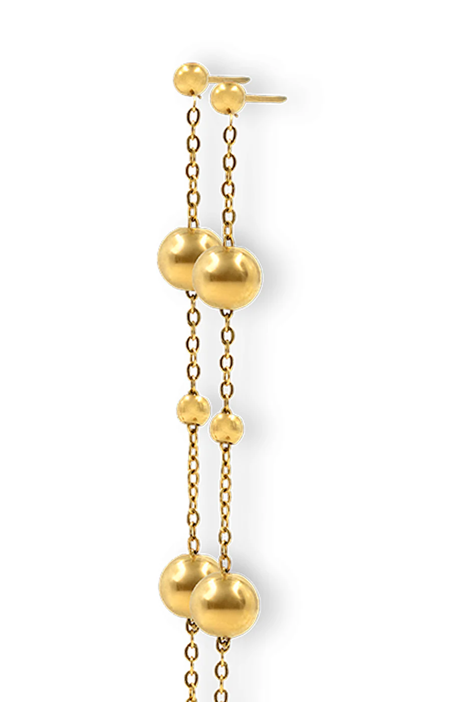Aretes Golden Beads - Image 2