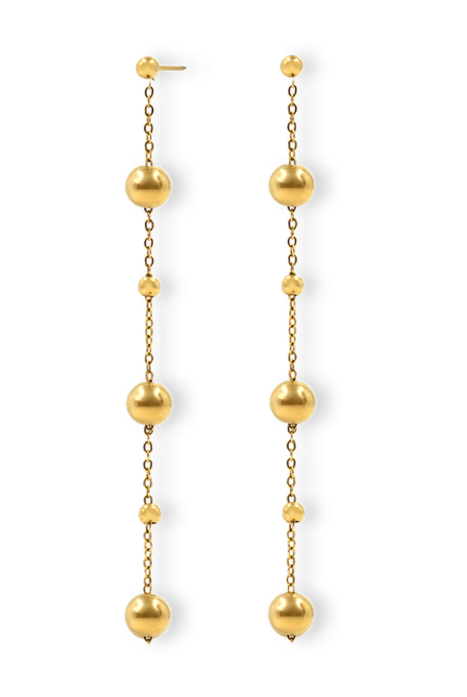 Aretes Golden Beads - Image 4