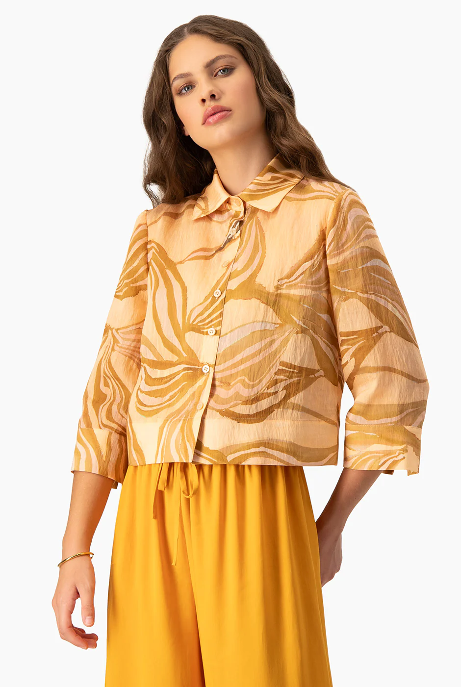 Blusa camisera estampada - Image 4