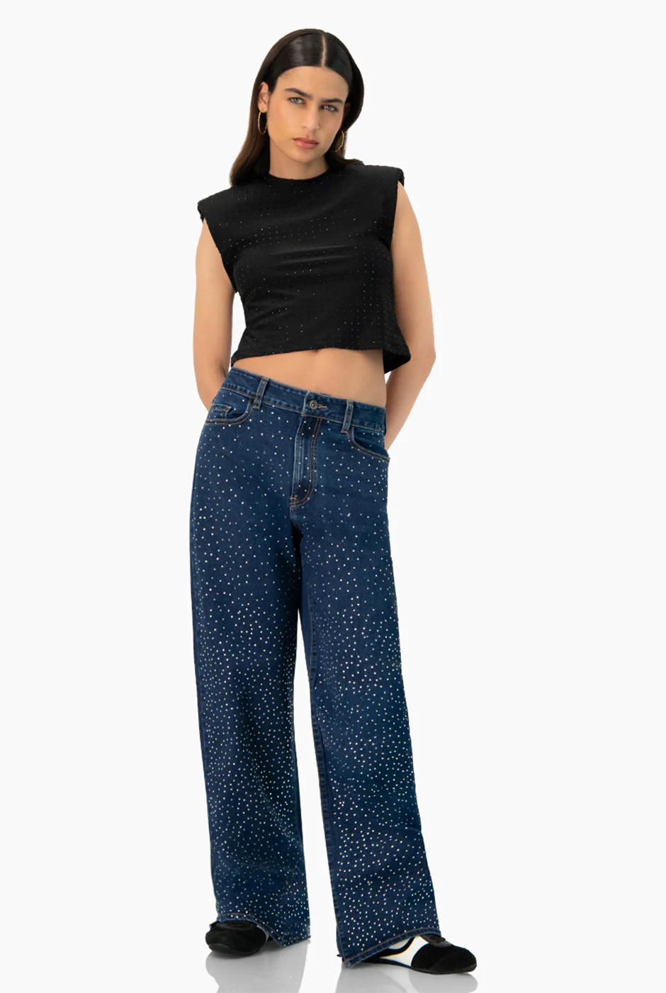 Blusa corta de hombro caido - Image 6