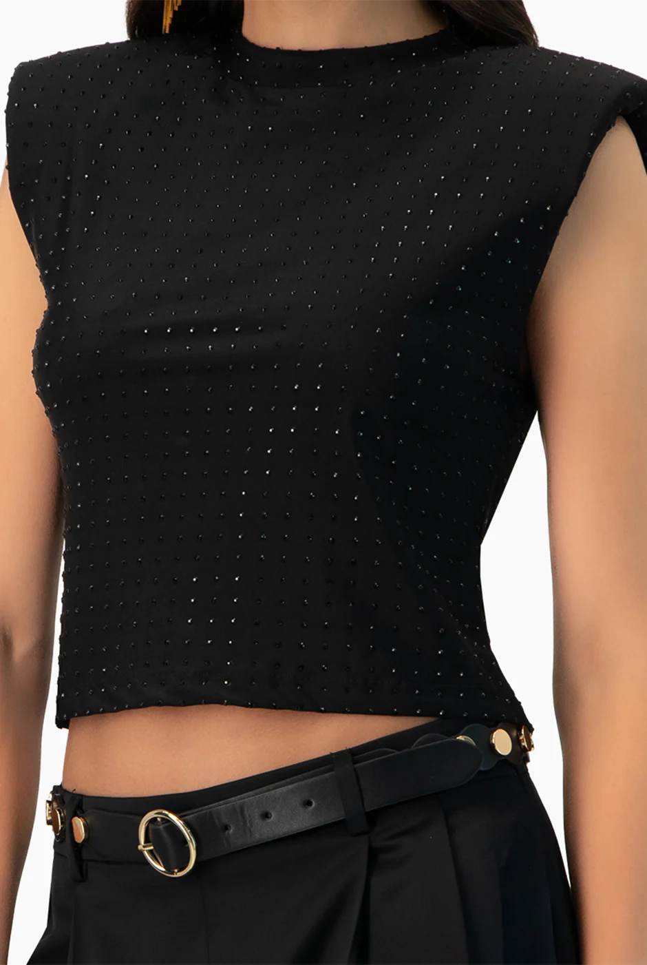 Blusa corta de hombro caido - Image 7