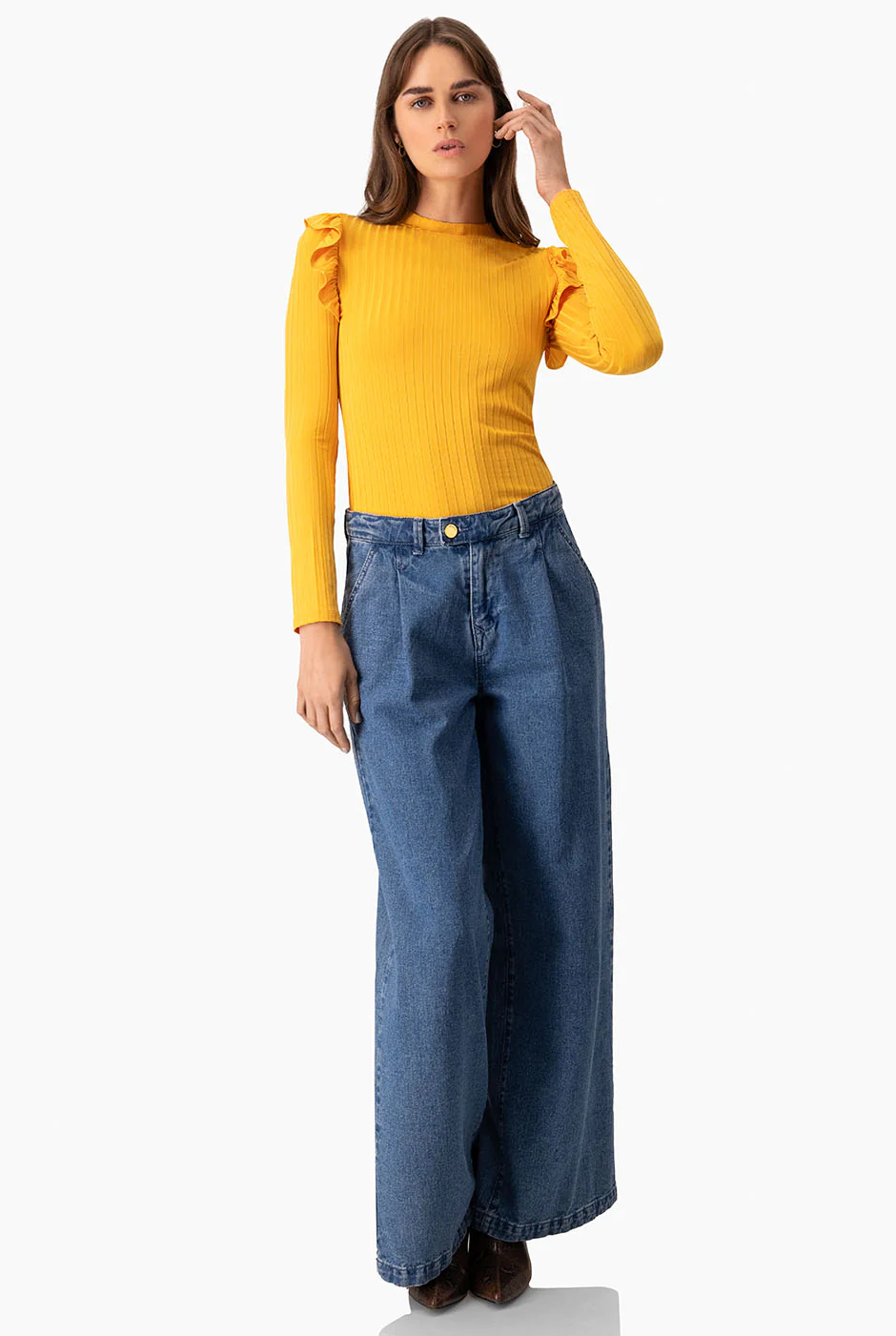 Blusa de manga larga volantes - Image 6