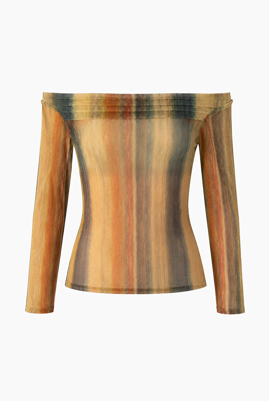 Blusa escote bardot de manga larga - Image 7