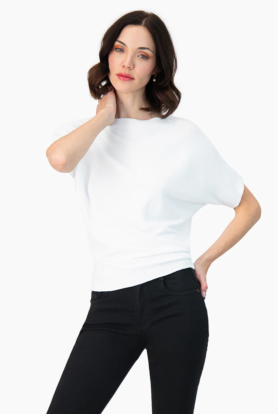 Blusa manga corta color blanco - Image 2