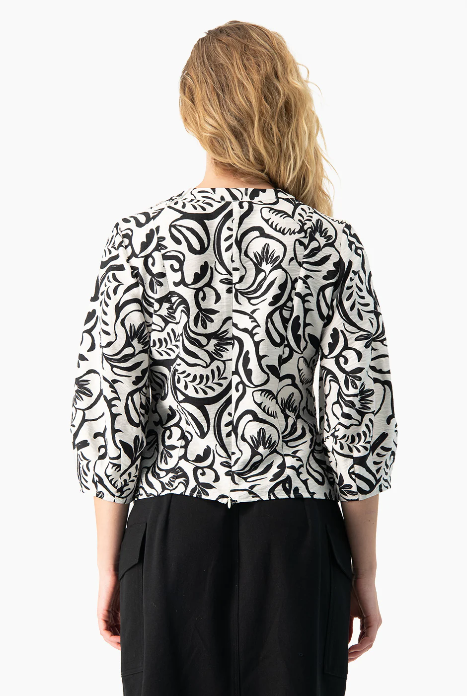 Blusa recta manga 3/4 - Image 2