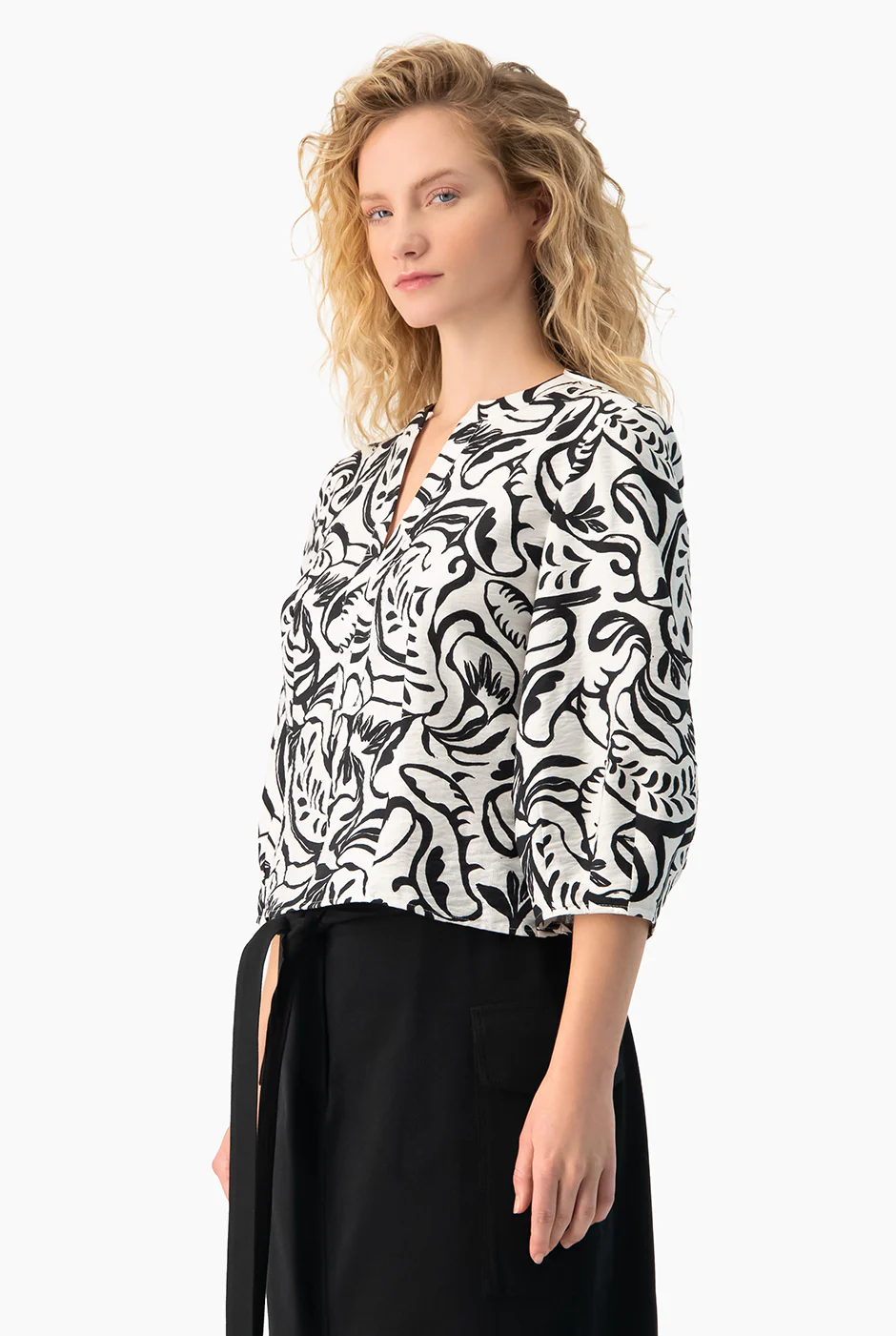 Blusa recta manga 3/4 - Image 4