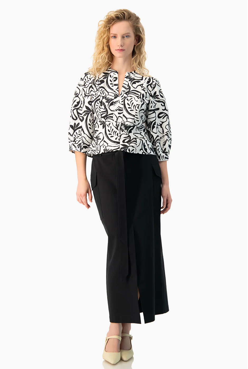 Blusa recta manga 3/4 - Image 7