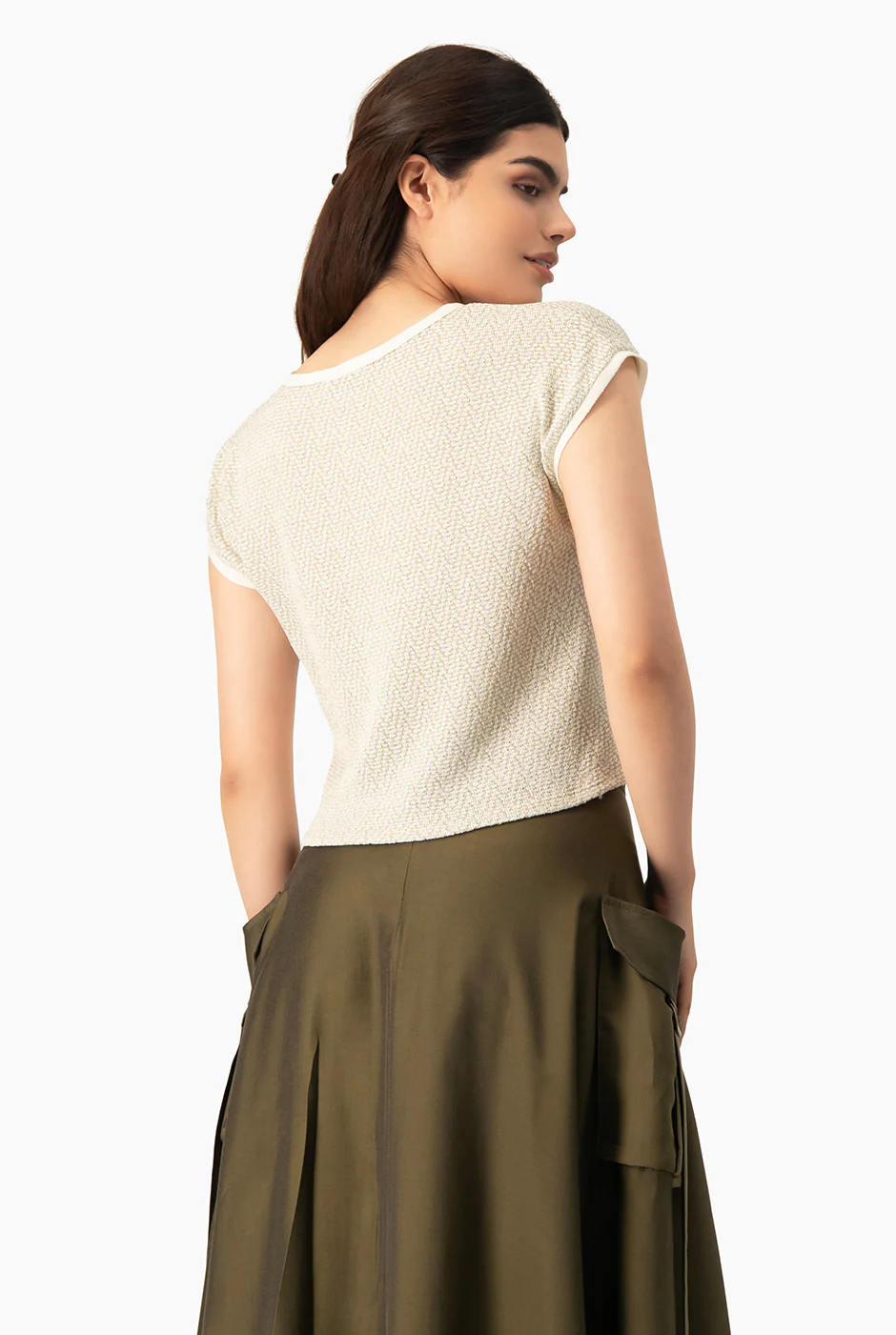 Blusa tejida hombro caido - Image 2