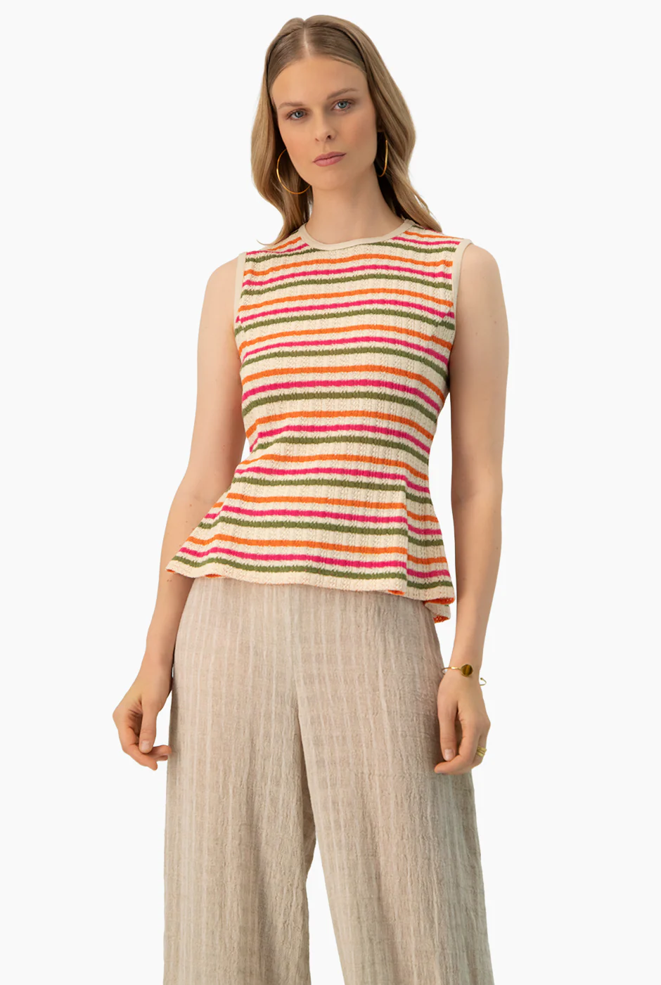 Blusa tejida peplum