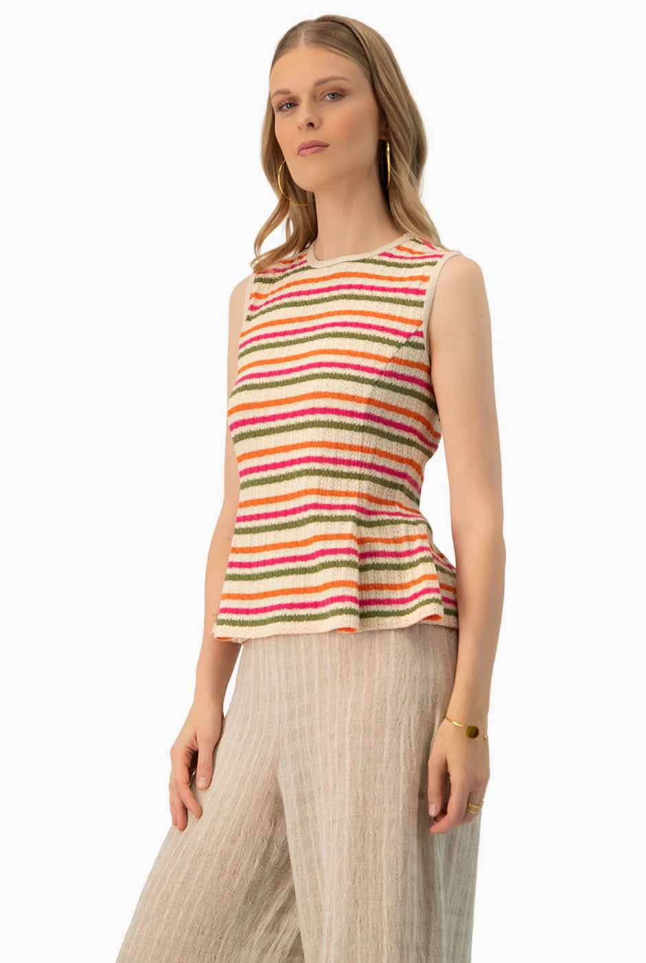 Blusa tejida peplum - Image 4