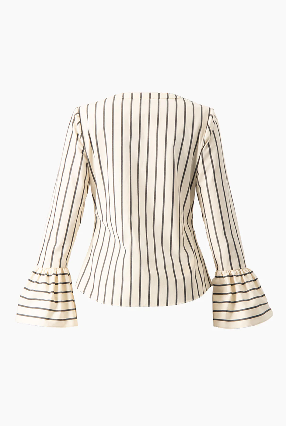 Camisa rayada de escote en V - Image 8