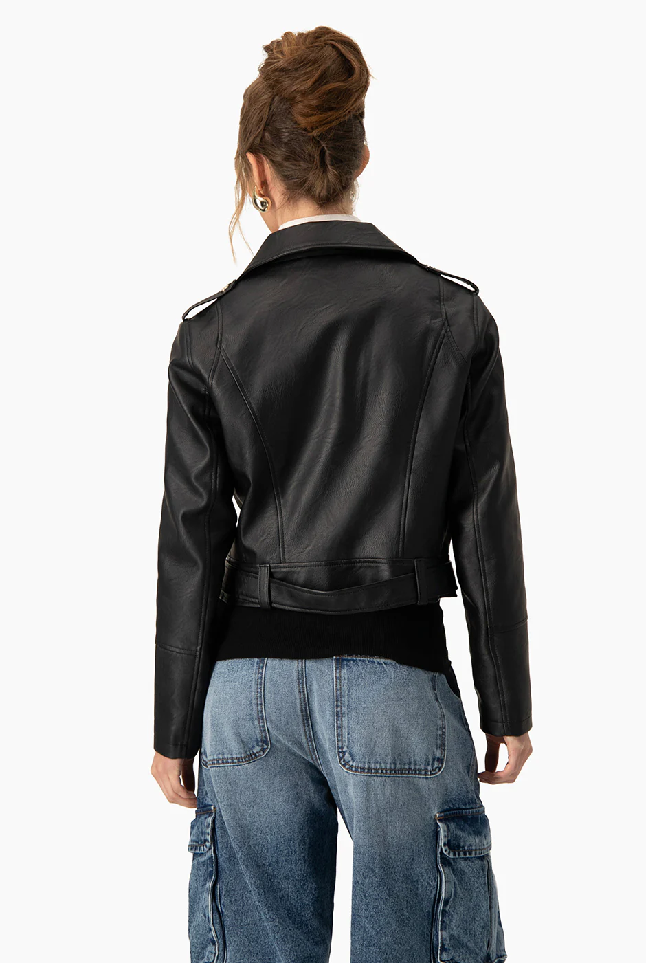 Chamarra PU Biker - Image 2