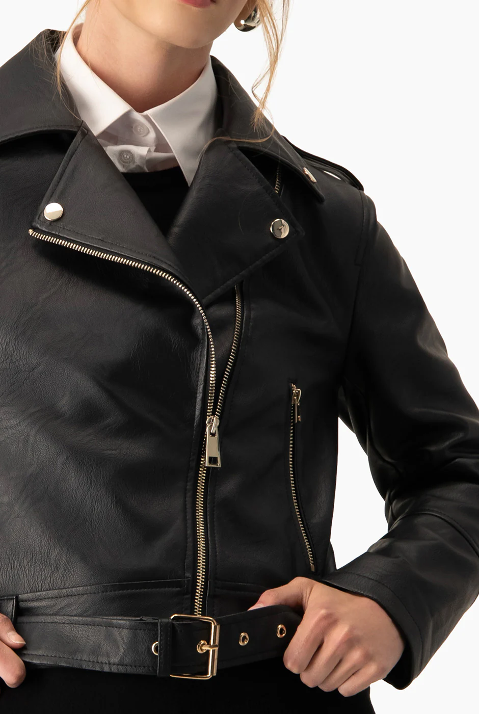 Chamarra PU Biker - Image 5