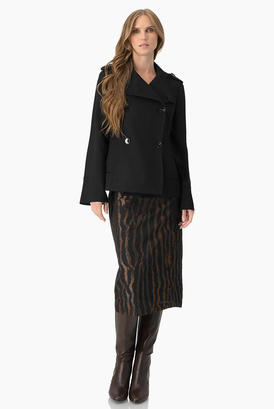 Falda con abertura midi - Image 6
