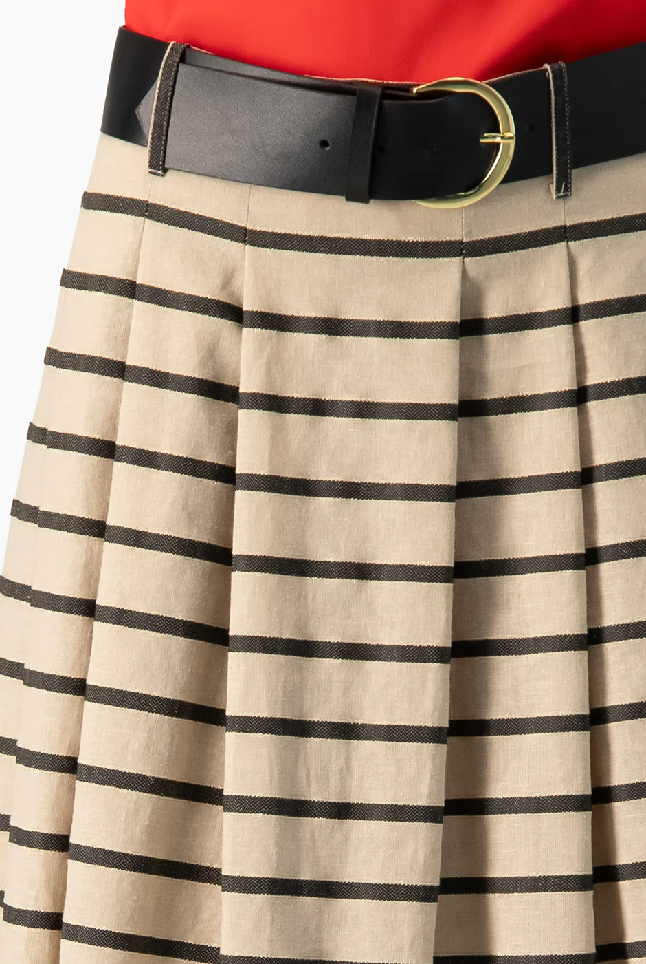 Falda Ivonne midi con cinturon - Image 8