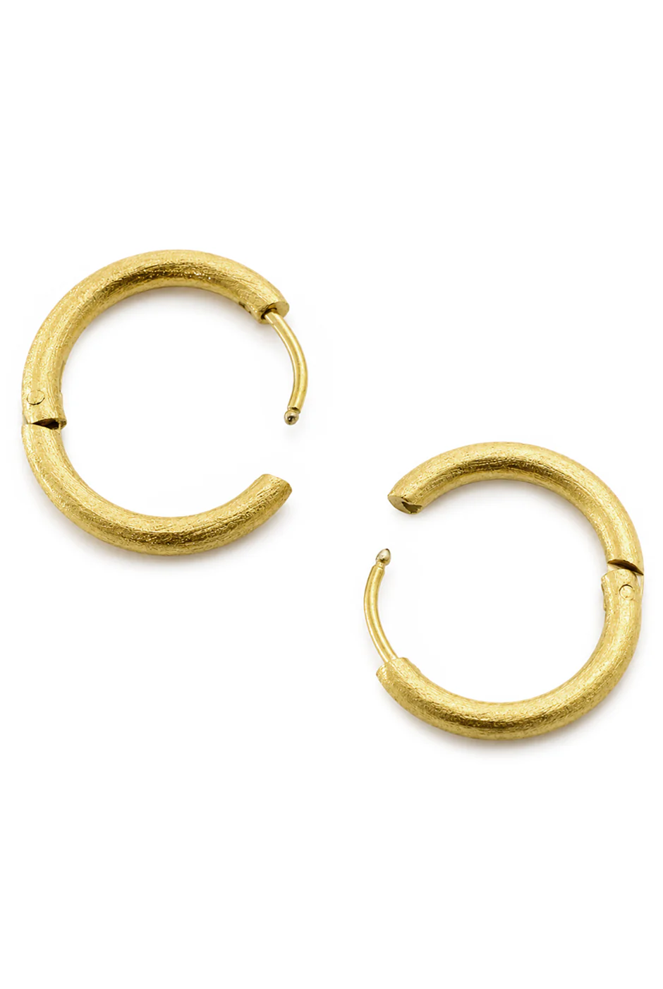 Golden Hoop Earrings - Image 2