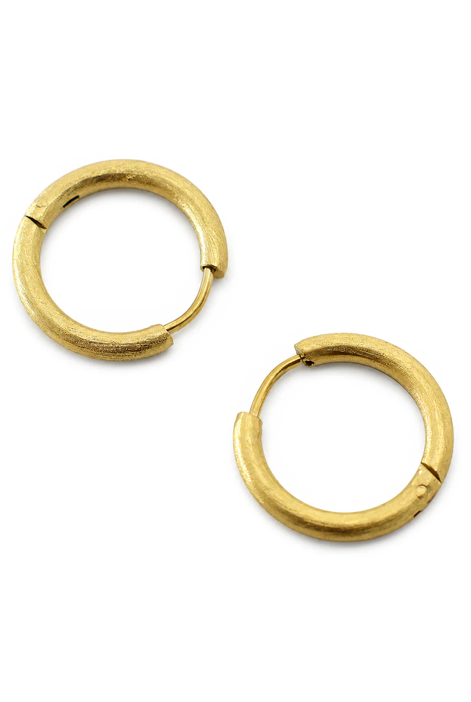 Golden Hoop Earrings - Image 3