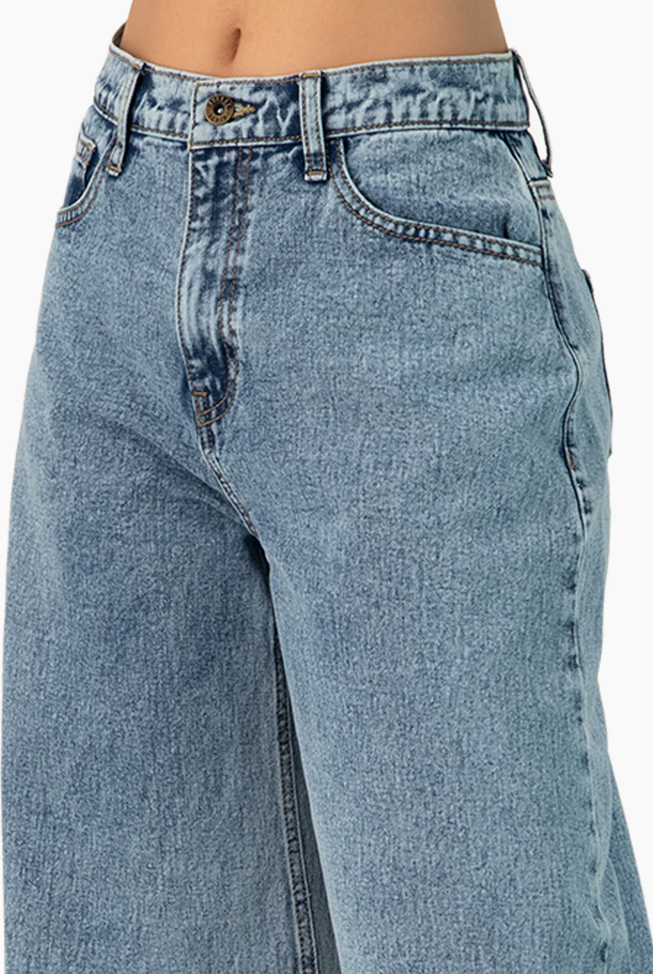 Jeans denim de pierna amplia - Image 6