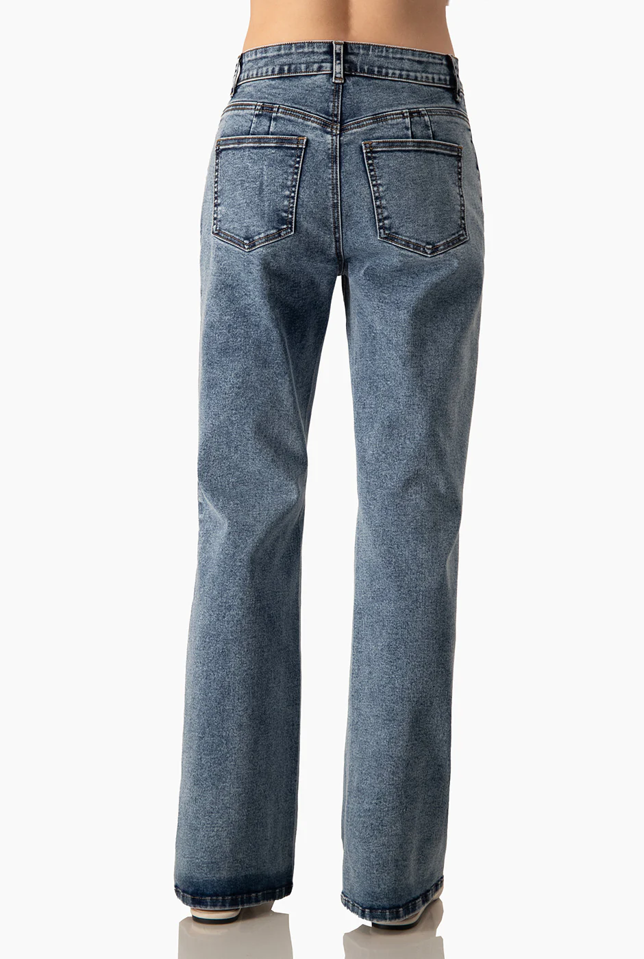 Jeans denim semi campana - Image 2