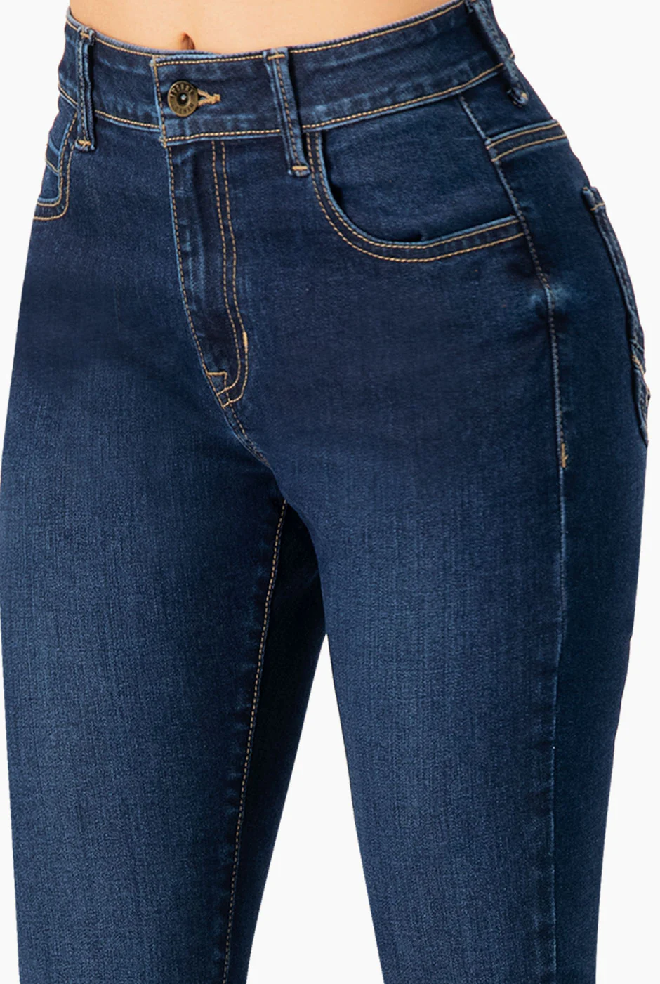 Jeans skinny con un boton frontal - Image 6