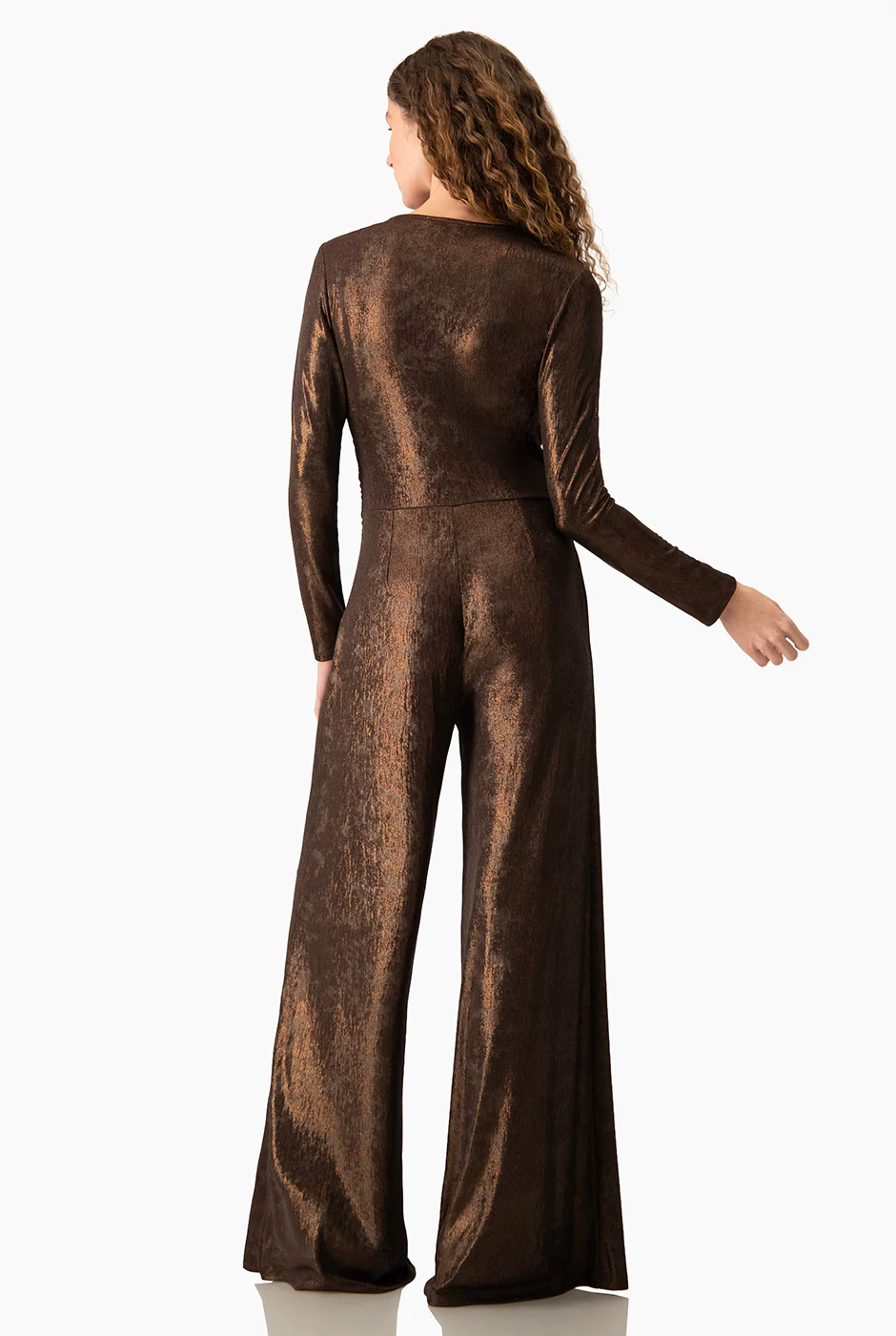 Jumpsuit Ivonne cruzado cafe - Image 2