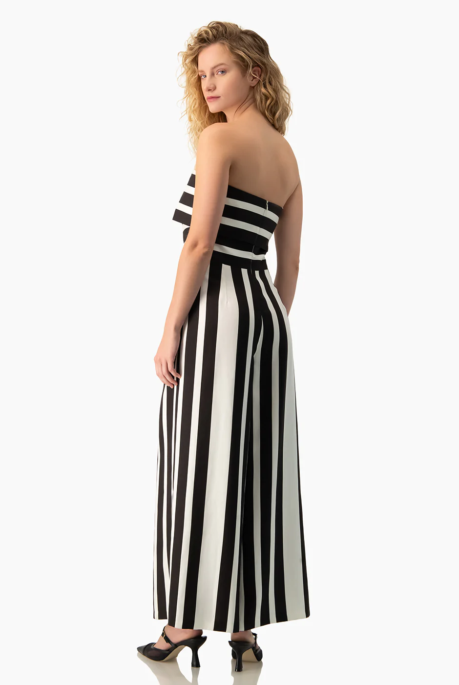 Jumpsuit pierna ancha sin mangas - Image 2