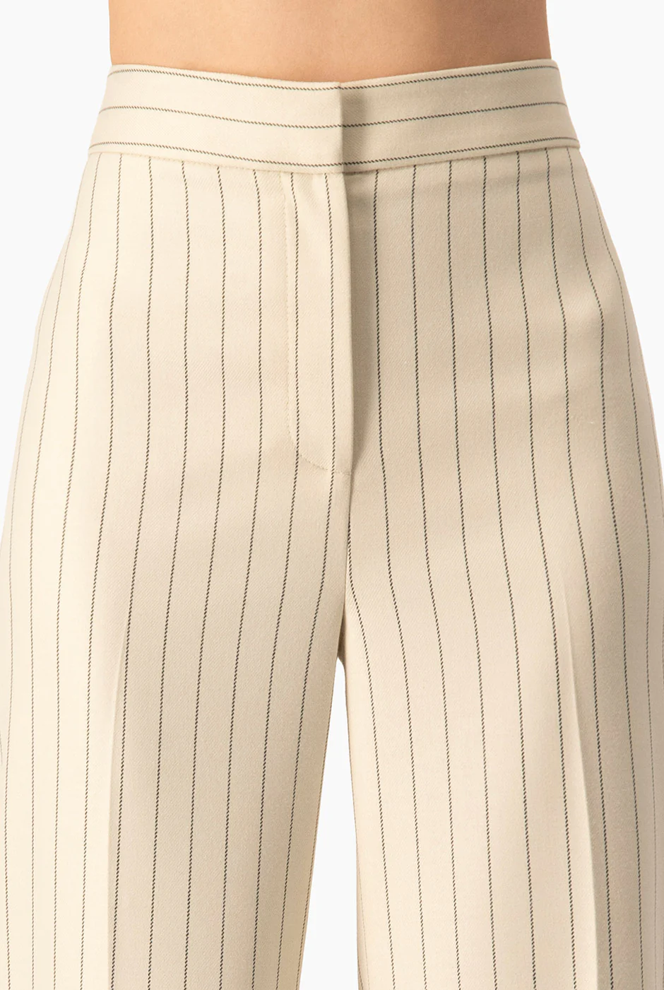 Pantalon a rayas de pierna amplia - Image 7