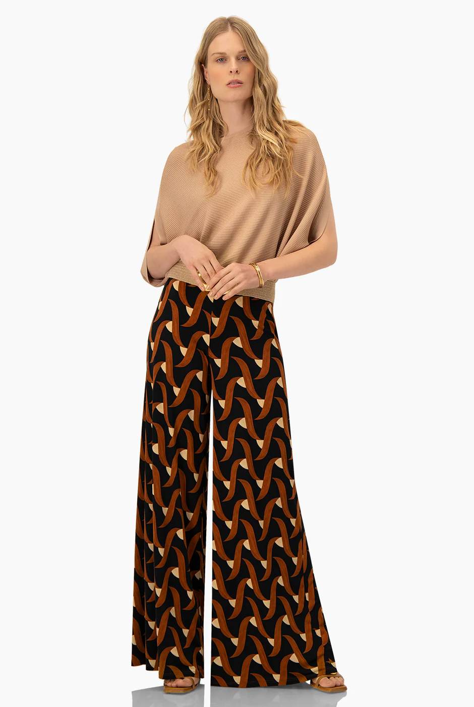 Pantalon amplio con pinzas - Image 6