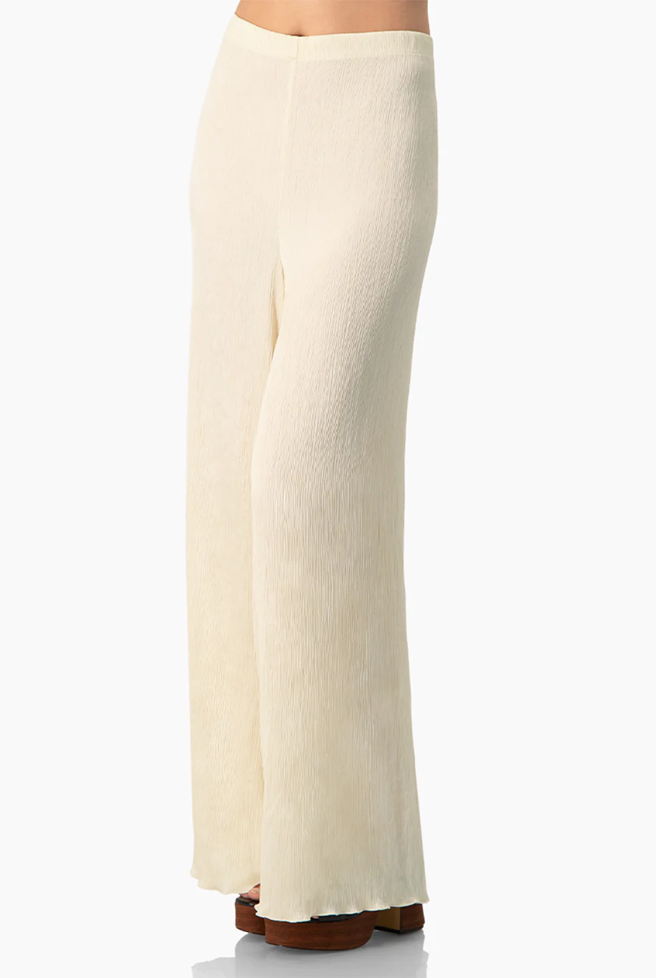 Pantalon amplio marfil - Image 4