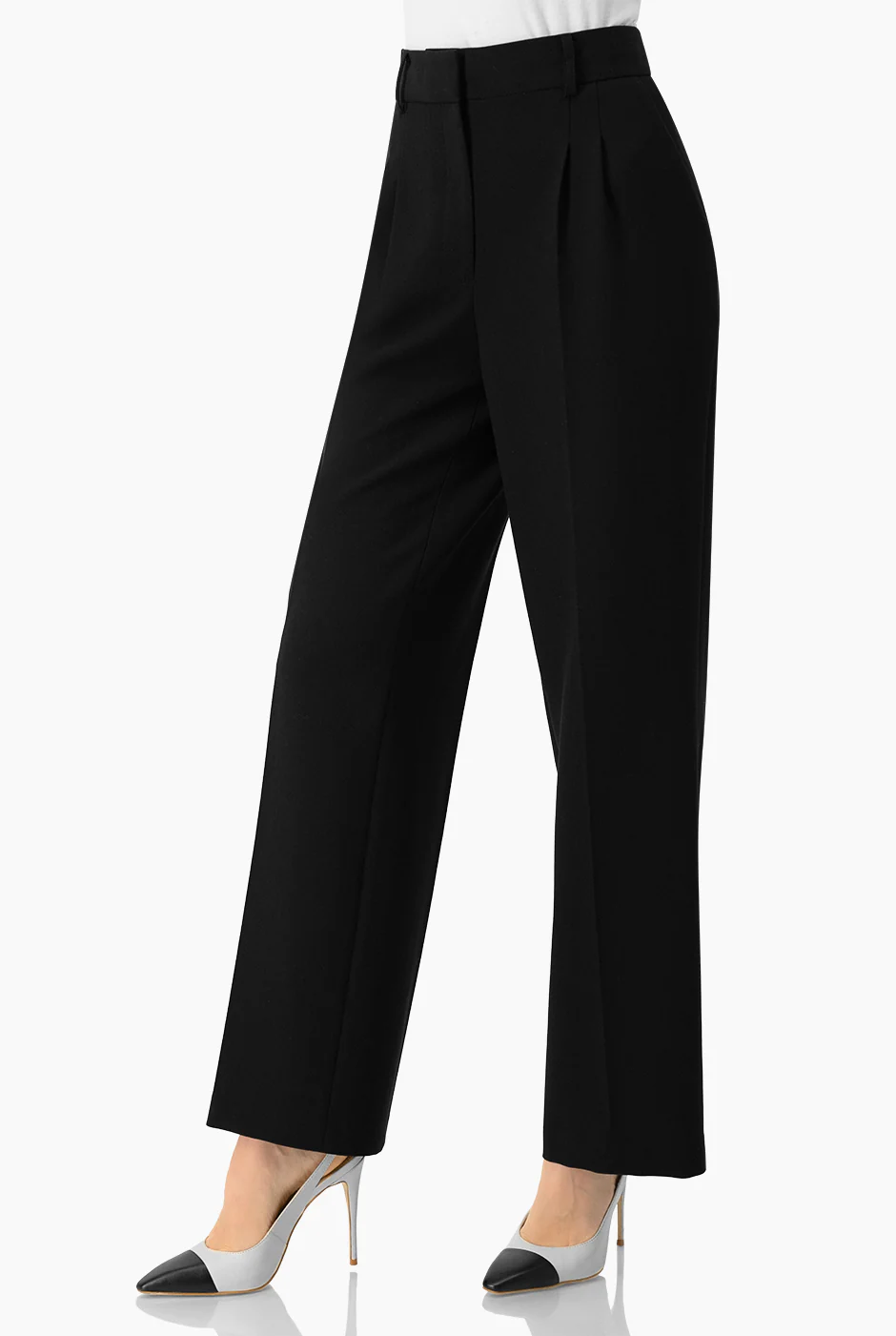 Pantalon amplio sastreado con bolsillos traseros simulados - Image 3