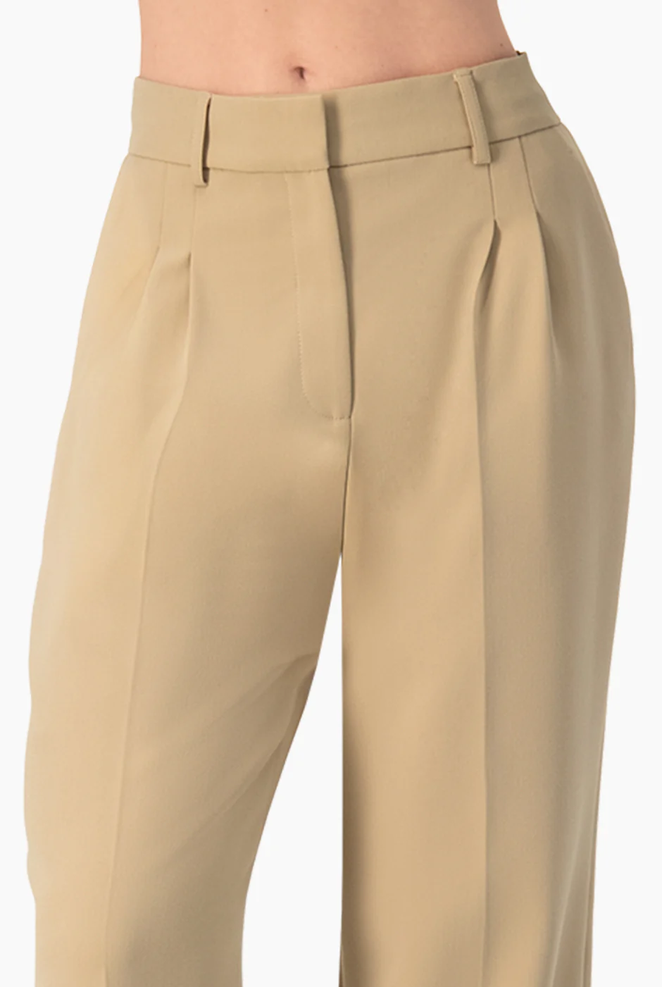 Pantalon amplio sastreado con bolsillos traseros simulados - Image 4