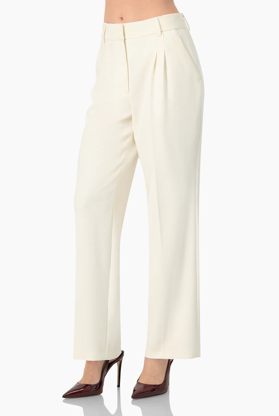 Pantalon amplio sastreado con bolsillos traseros simulados - Image 3