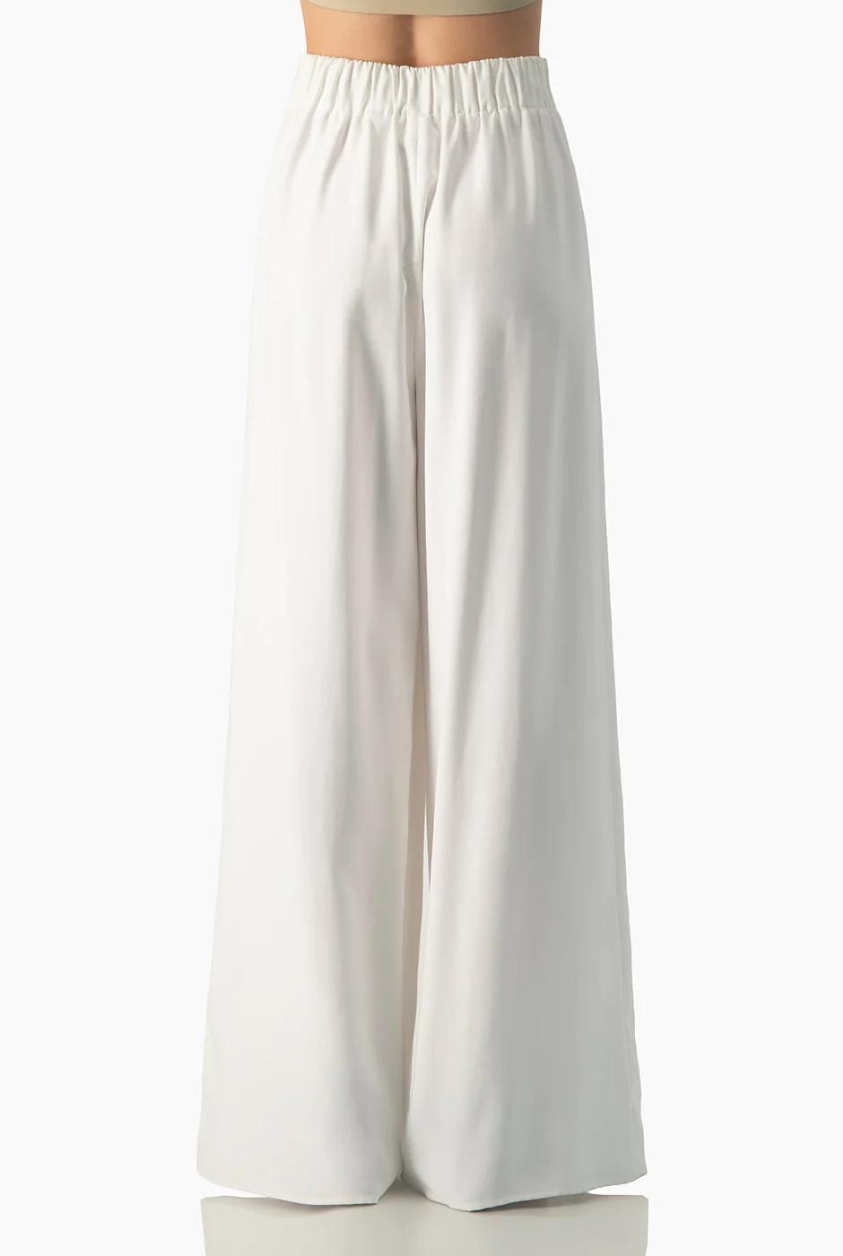 Pantalon blanco liso con pinzas - Image 2