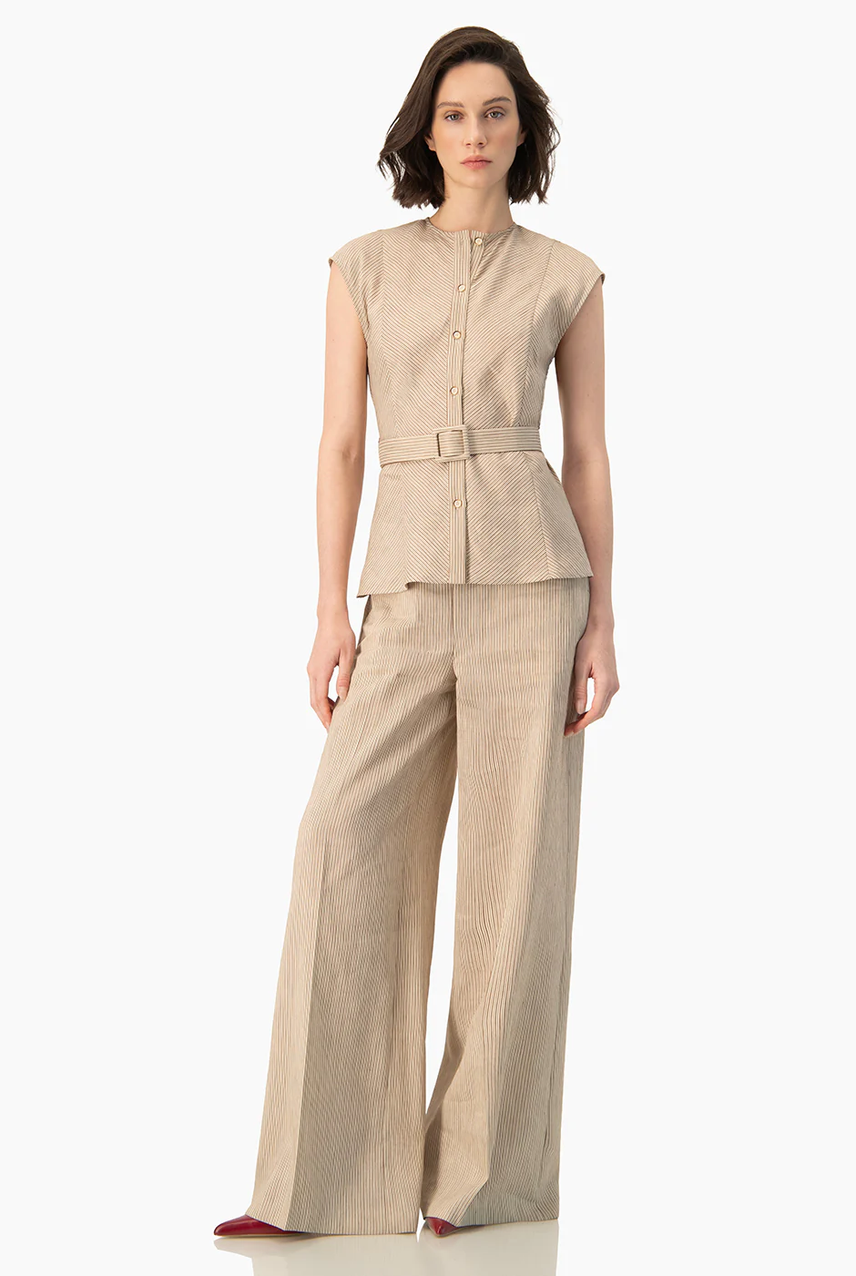 Pantalon Ivonne amplio rayado - Image 4