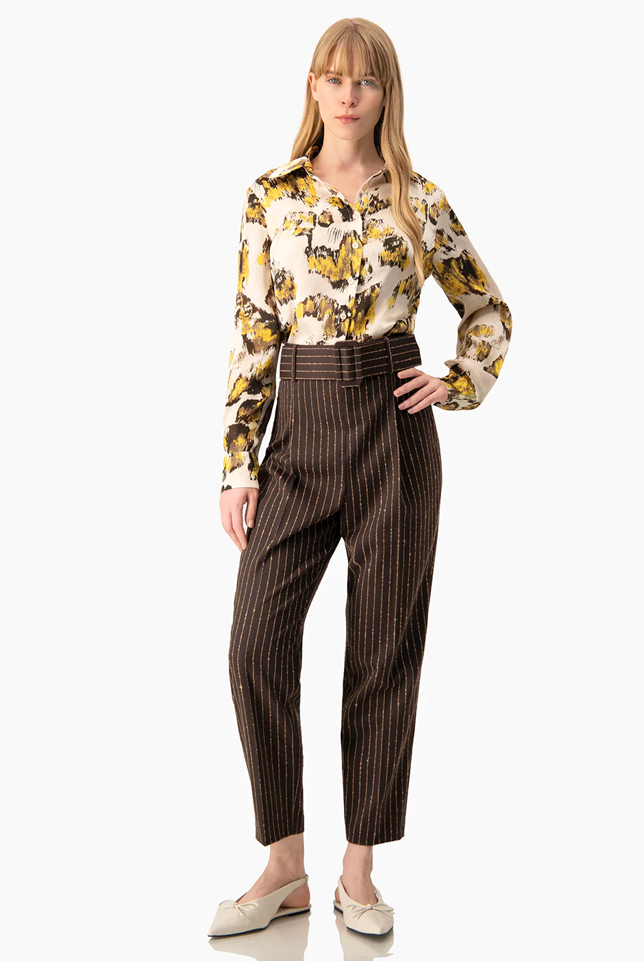 Pantalon Ivonne recto de rayas - Image 4