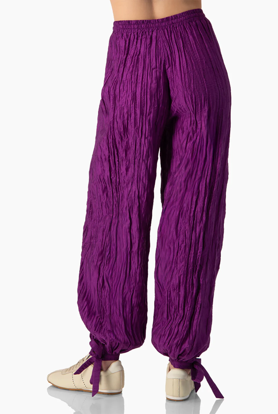 Pantalon morado con cintas - Image 2