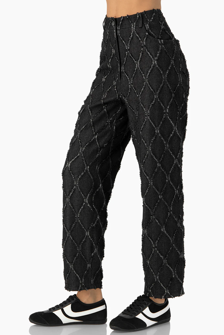 Pantalon recto con destruccion - Image 4