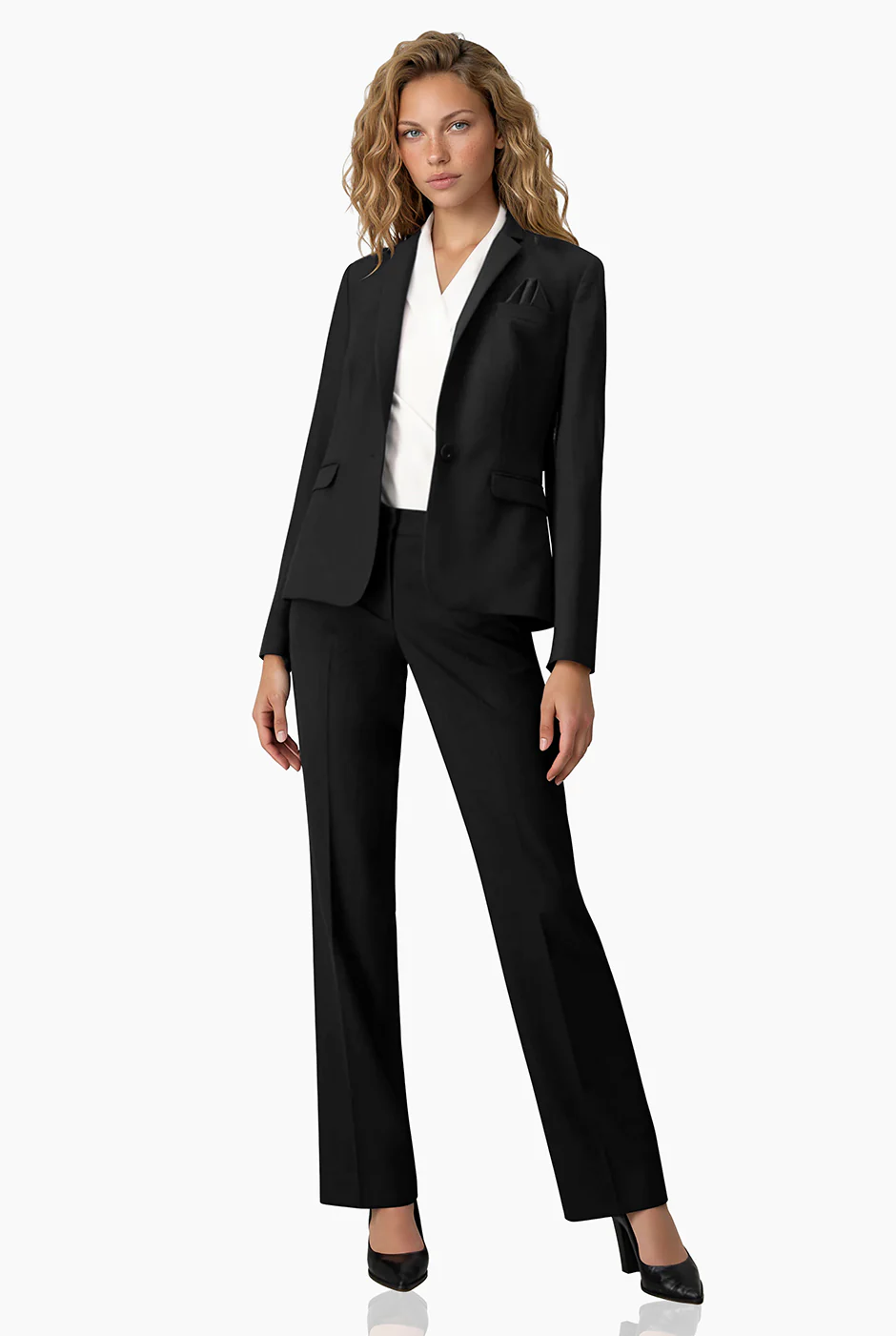 Saco Básico Recto Negro - Image 3