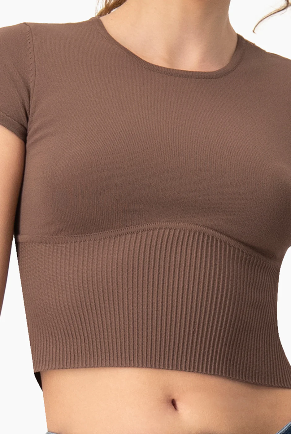 Slim Top Tejido Combinado - Image 6