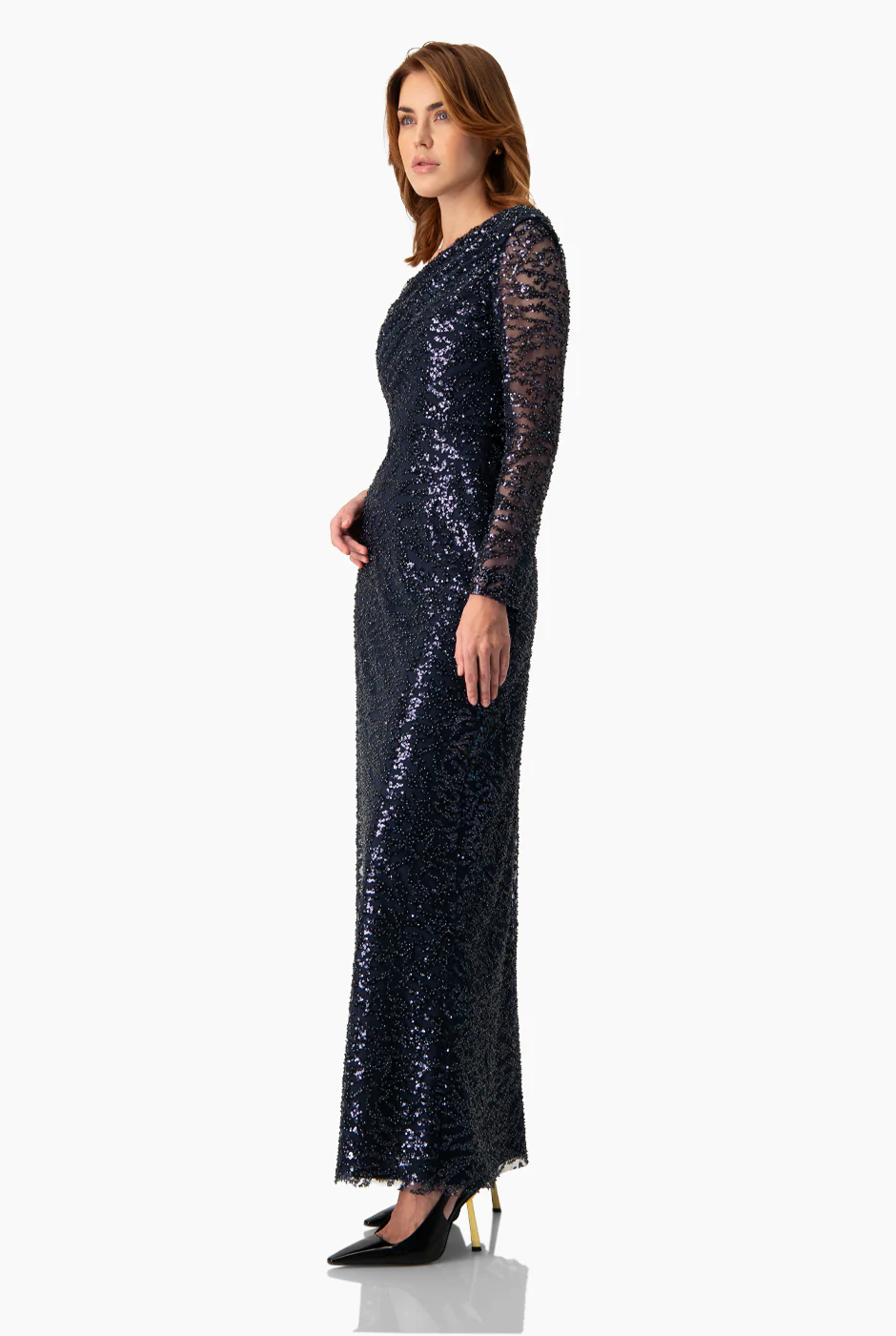 Vestido con abertura y una manga - Image 3