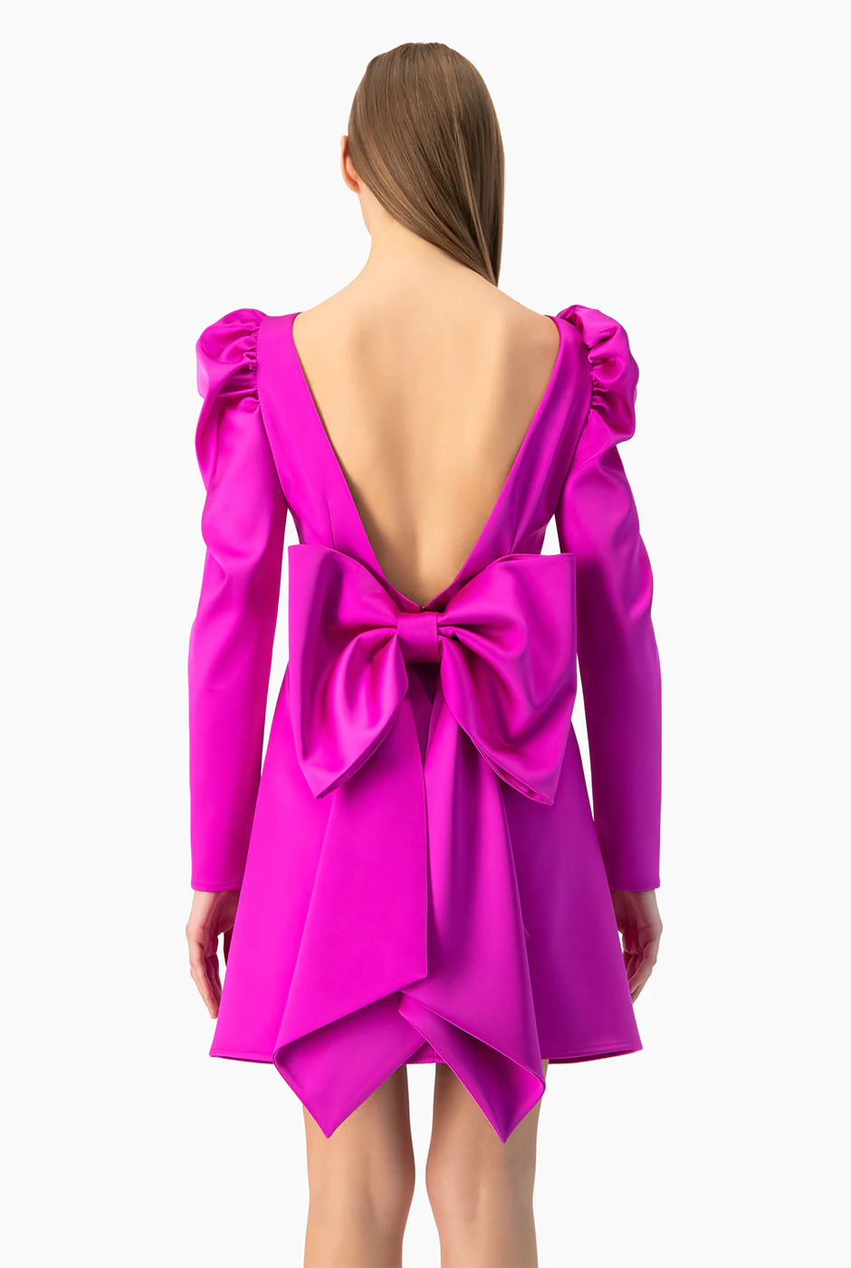 Vestido corto con moño - Image 2