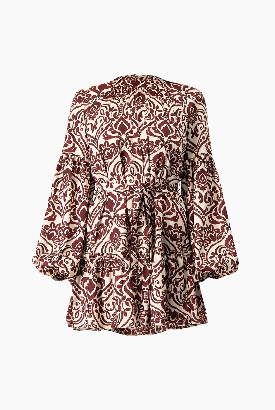 Vestido corto estampado manga larga - Image 5