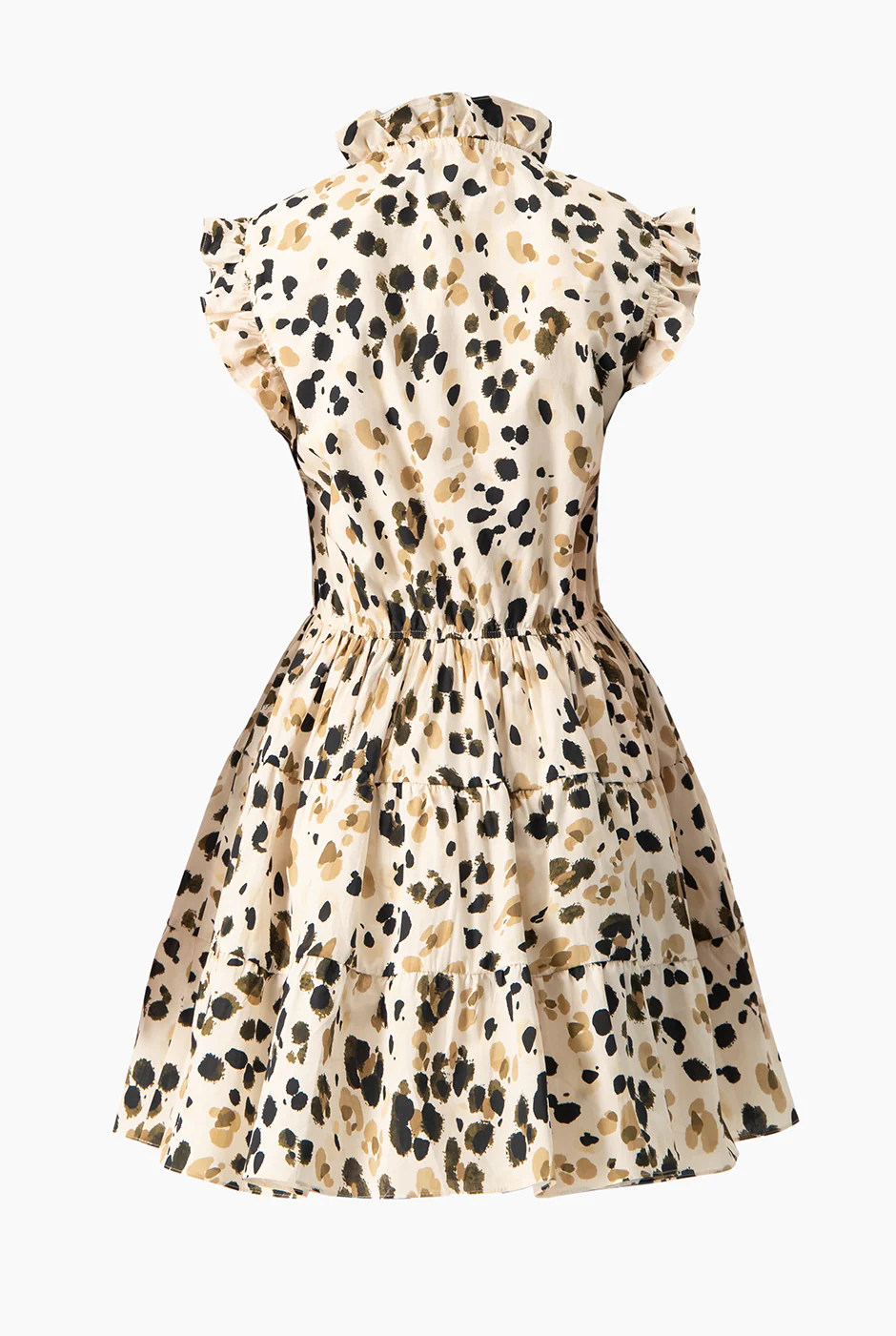 Vestido corto estampado y volantes - Image 7