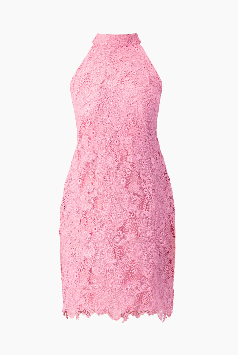 Vestido corto rosa con moño - Image 5