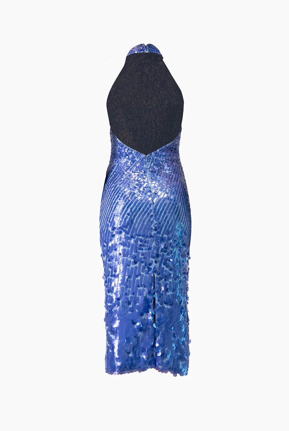 Vestido cuello halter azul - Image 6
