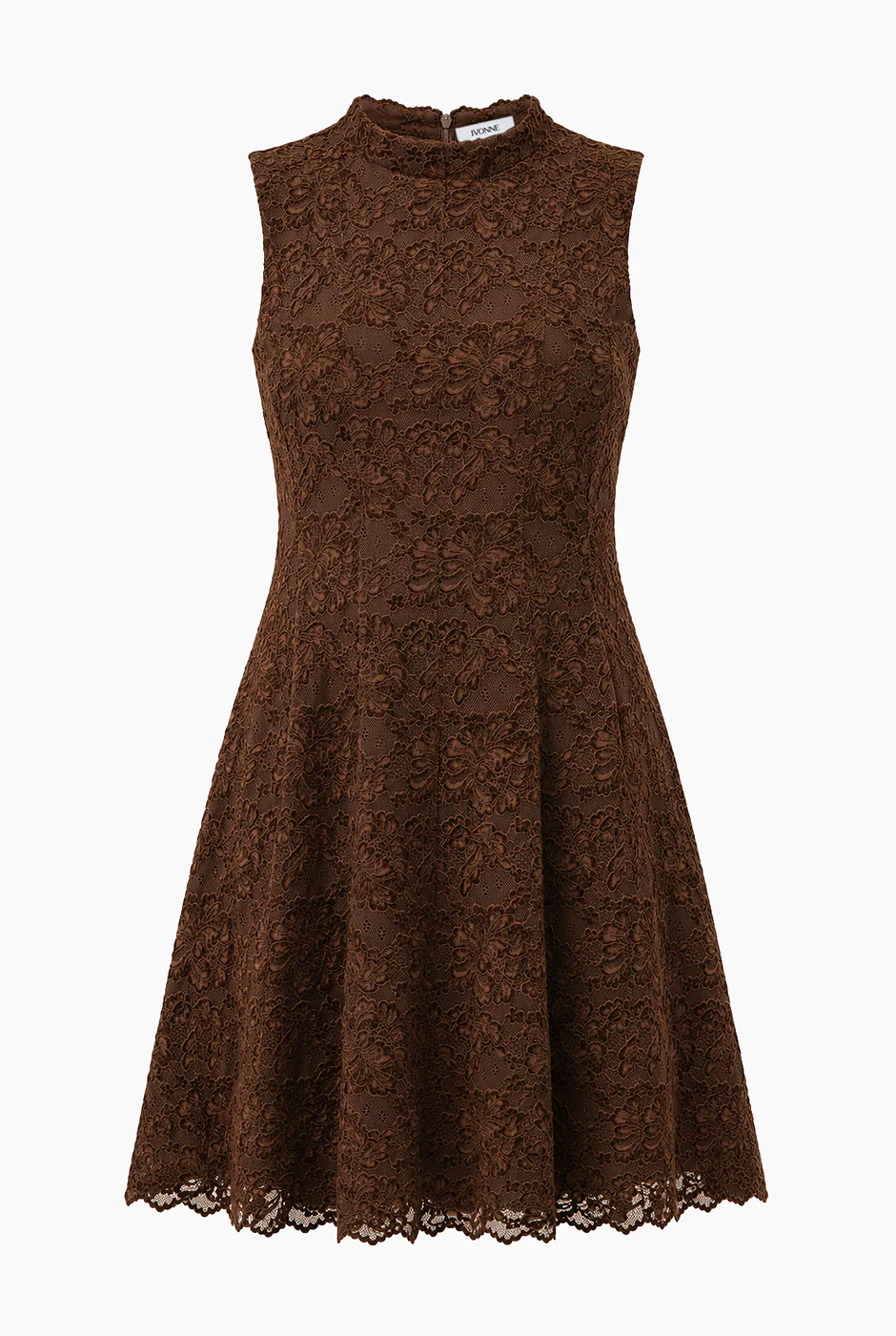 Vestido Ivonne corto en tono cafe - Image 6