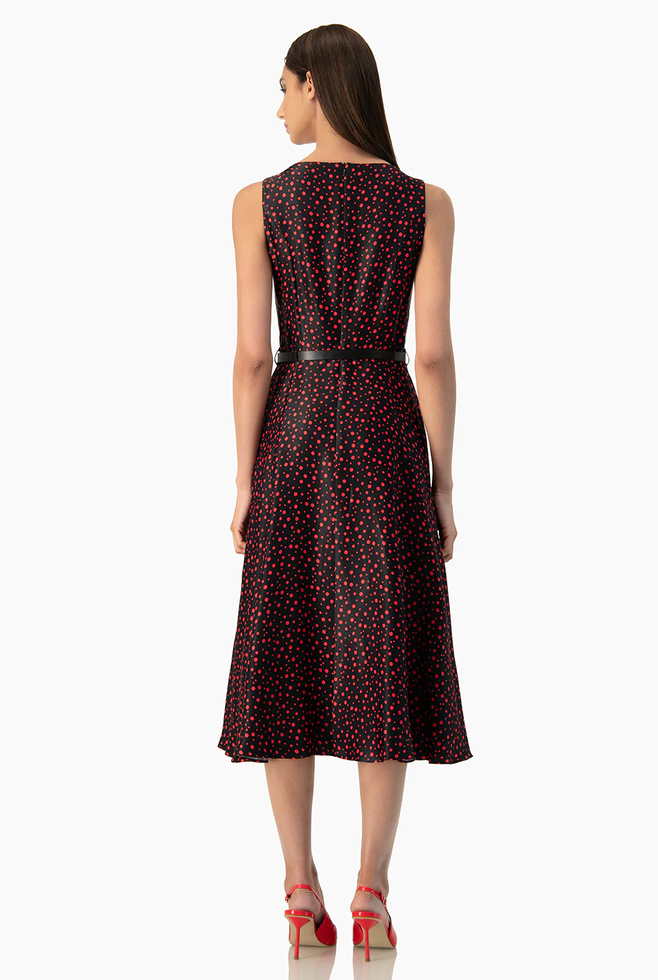 Vestido Ivonne linea A de lunares - Image 2