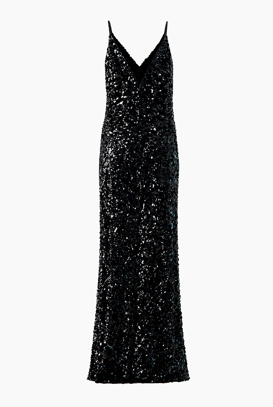 Vestido largo de lentejuelas negro - Image 6
